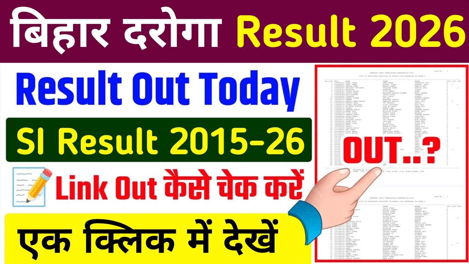 Bihar Daroga Result 2026